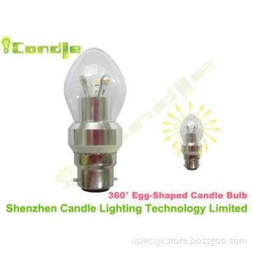 Glass Degree 360 Led Bulb 2200k Ra>80 210 - 270lm Of Egg Sh